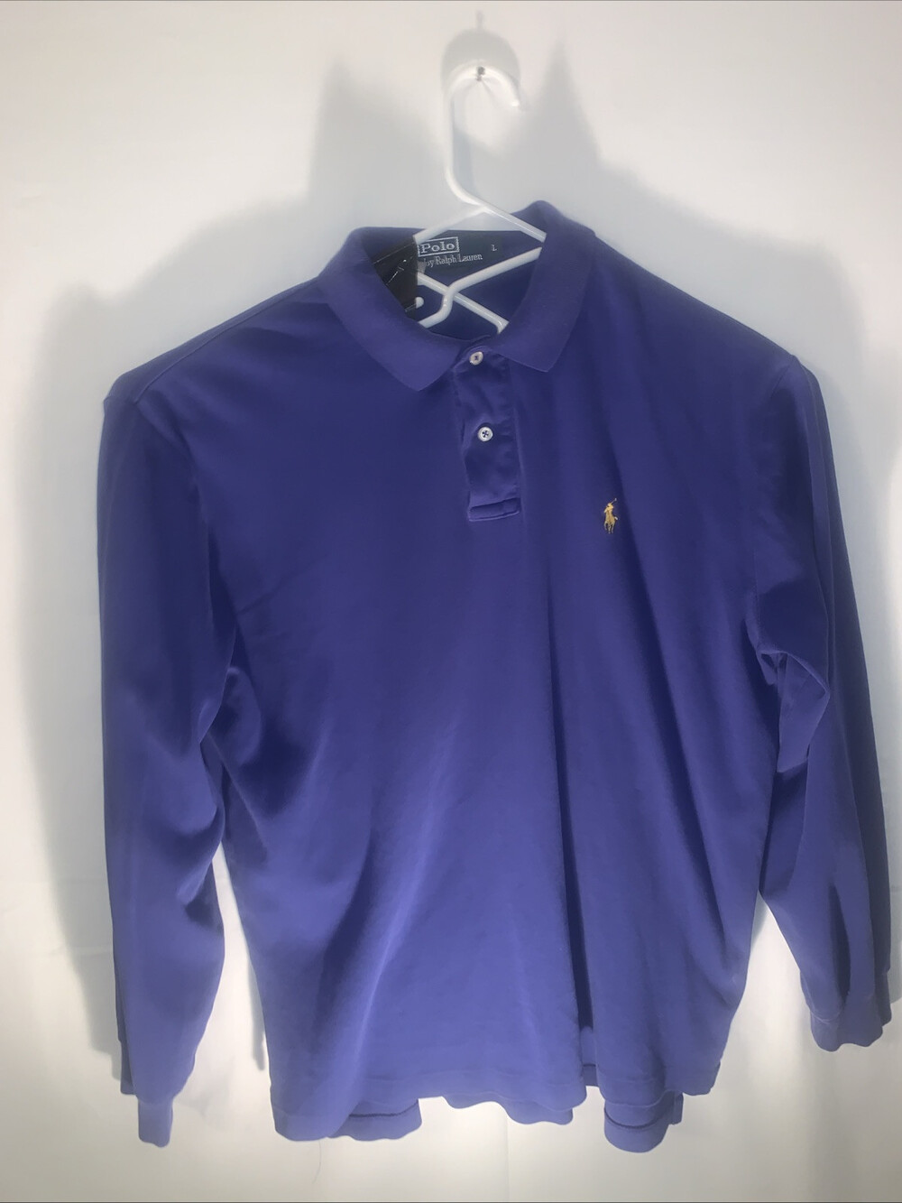 polo ralph lauren Polo Shirt Large Blue Pony Long Sleeve